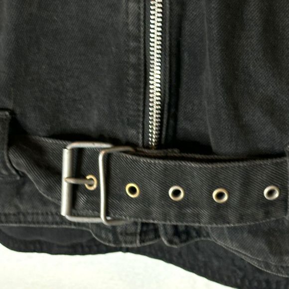 Womens Harley Davidson Jacket Angled Zipper Front Vintage See Photos for size - Picture 5 of 15